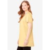 Woman Within Plus Size Perfect Short-Sleeve Scoop-Neck Henley Tunic - 4 of 4