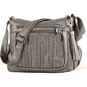 Generic Purses for Women Pocketbooks Soft PU Leather Ladies Crossbody Purse Multi Pocket Shoulder Bag - 1 of 4