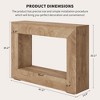47" Farmhouse Console Table - Long Sofa Table Behind Couch, Wooden Entryway Table for Living Room, Hallway, Entrance, Rustic Rectangular Design - 2 of 4