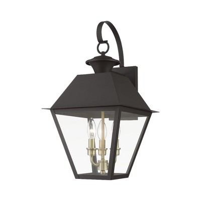 Livex Lighting Wentworth 3 - Light Wall Light in  Bronze/Antique Brass