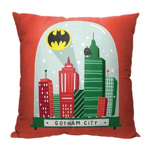 Warner Bros. Justice League Gotham Globe Throw Pillow 18x18 Inches - 1 of 2