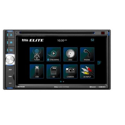 BOSS Audio BV765BLC Double DIN Car DVD Player with 6.5 Inch Touchscreen Bluetooth Audio with MP3, CD, DVD, USB, SD, Aux Inputs