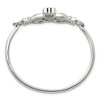 Black Bow Jewelry Stainless Steel Claddagh Bangle Bracelet - 2 of 4