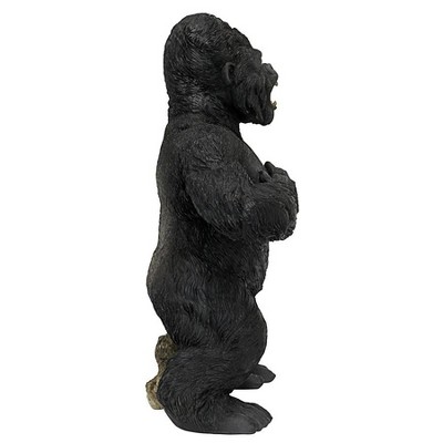 Large Black Resin Great Ape Jungle Animal Statue