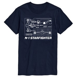 Men's - Star Wars - The Mandalorian N1 Starfighter Short Sleeve Graphic T-Shirt - 1 of 4