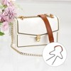 Unique Bargains Metal Corrosion-Resistant PU Leather Purse Flat Chain Strap - 4 of 4