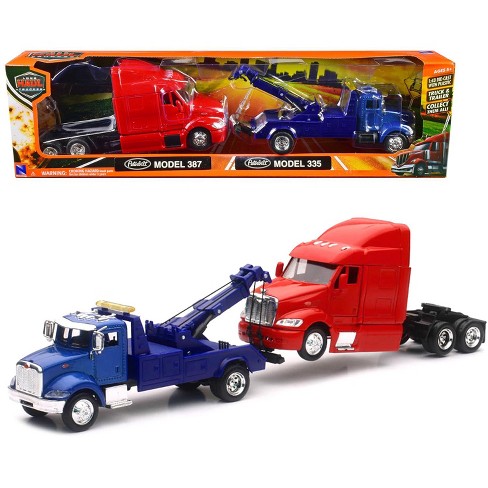 Red tow truck toy on sale