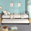 Twin Size Metal Daybed with Trundle - 3 of 4
