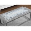 Coffee Table, Accent, Cocktail, Rectangular, Living Room, 42inL, Blue Tile, Grey Metal, Transitional - 3 of 3