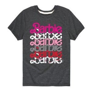 Boys' - Barbie - Stacked Barbie Vday Short Sleeve Graphic T-Shirt - 1 of 4