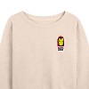 Women's - Marvel - Iron Man Invincible Oversized Lightweight French Terry Wide Neck Long Sleeve Shirt - 3 of 4