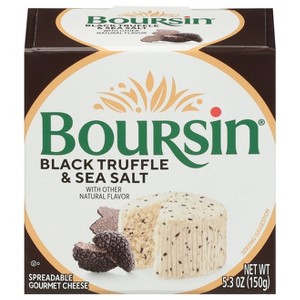 Boursin Black Truffle and Sea Salt Cheese Spread - 5.3oz - 1 of 4