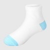 Hanes Toddler Girls' 6pk Pure Comfort Ankle Socks - White/Pink - 4 of 4