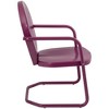 Northlight 34-Inch Outdoor Retro Tulip Steel Armchair, Purple - 4 of 4