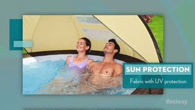 Bestway SaluSpa Sun Shade Canopy Bundled with Honolulu SaluSpa