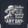 Men's - Yellowstone - Walker Ranch Hand Graphic Fleece Sweatshirt - 2 of 4