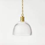 Reeded Glass Pendant Brass - Threshold™ designed with Studio McGee