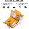 FATMOON Wallet for Women - RFID Blocking Bifold Leather Wallet with 16 Card Slots & Zipper Pocket,Easy-to-Use - 2 of 4