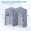 EAGLE PEAK Outdoor Changing Room 8x4, 2 Room Pop Up Portable Changing Room, Sun Shelter, Portable Dressing Room - 3 of 4