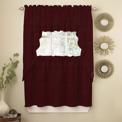 Opaque Ripcord Kitchen Window Curtains by Sweet Home Collection®