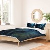 Deny Designs Paul Kimble Night In The Forest Duvet Cover and Pillow Sham Blue - 2 of 4