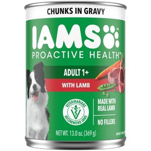 IAMS ProActive Health Adult Wet Dog Food with Lamb Flavor - 13oz - 1 of 4