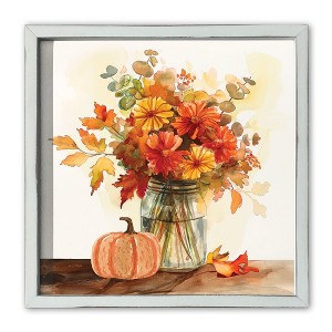 Creative Products Watercolor Autumn Still Life 16 x 16 White Framed Print - 1 of 4