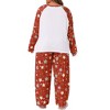 Agnes Orinda Women's Plus Size 2 Piece Soft Sleepwear Christmas Crew Neck Long Sleeve Top and Capri Pants Cute Lounge Pajamas Set - 4 of 4