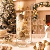 Aoibox 30pcs 2.36 Inch White Gold Shatterproof Christmas Ball Ornaments Modern Luxury Tree Decor Lightweight Hanging Set - 4 of 4