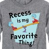 Boys' - Dr. Seuss - Recess Is My Favorite Thing Long Sleeve Graphic T-Shirt - 2 of 4