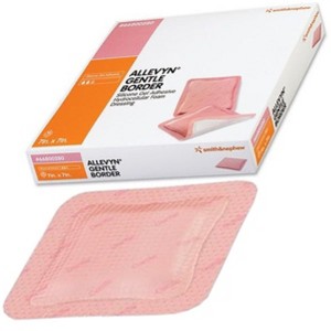 Smith And Nephew Allevyn Gentle Border 7X7" - Box of 10 - Model 66800280 - 1 of 4
