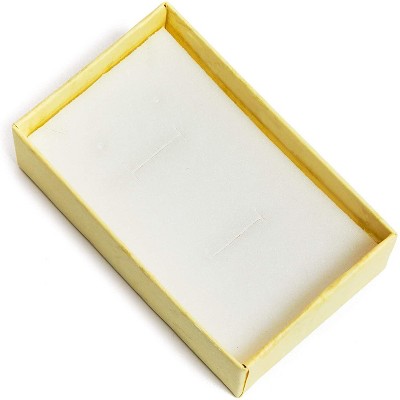 16 Pack Yellow Jewelry Gift Boxes with Lids and Ribbon Bows for Display Rings, Earrings, Necklaces and Bracelets