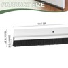 Unique Bargains Aluminum Alloy H-Shape Holder PP Bristle Rust-resistant Door Sweep 1 Pc - 2 of 3
