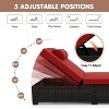 GustoWave 2 Pieces Outdoor PE Wicker Lounger Set, Pool Lounge Chair, Adjustable Backrest Lounger - 3 of 4