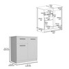 Orleans Dresser with 2-Door and Single Drawer, White - 3 of 4