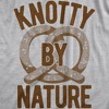 Mens Knotty By Nature T Shirt Funny Salted Soft Pretzel Joke Tee For Guys - Crazy Dog Men's T Shirt - 2 of 4