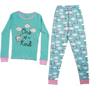 Just Love Girls Printed Pajama Sets - Snug Fitting PJ Tops & Bottoms for Girls - 1 of 3