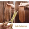 Unique Bargains Hair Scissors, Hair Cutting Scissors, Professional Barber Scissors, Stainless Steel Razor, 6.89 Inches Long - 2 of 4
