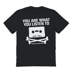 Original and Unrestored Men's Listen Short Sleeve Graphic Cotton T-Shirt - 1 of 1