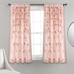 Home Boutique Riley Window Curtain Panel Blush Single 54X63 - 1 of 1