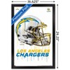 Trends International NFL Los Angeles Chargers - Drip Helmet 20 Framed Wall Poster Prints - 3 of 4