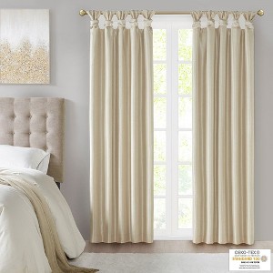 PAGED Twist Tab Lined Total Blackout Window Curtain Panel, Privacy Curtain for Bedroom & Living Room - 1 of 4