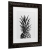 Trademark Fine Art - 1x Studio III Pineapple Black A White 02 Matted Framed Art - 3 of 4