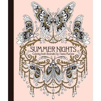 Summer Nights Coloring Book - (Hardcover)