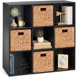 Best Choice Products 9-Cube Bookshelf, Display Storage Compartment Organizer w/ 3 Removable Back Panels