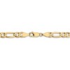 Black Bow Jewelry Men's 5.25mm 10k Yellow Gold Solid Concave Figaro Chain Necklace - 4 of 4