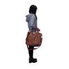 AmeriLeather Spirit Leather Tote – Lambskin Bag with Native Sand-Art Design & Studded Detail, 15.75" L x 12.5" H x 6" W - 3 of 4