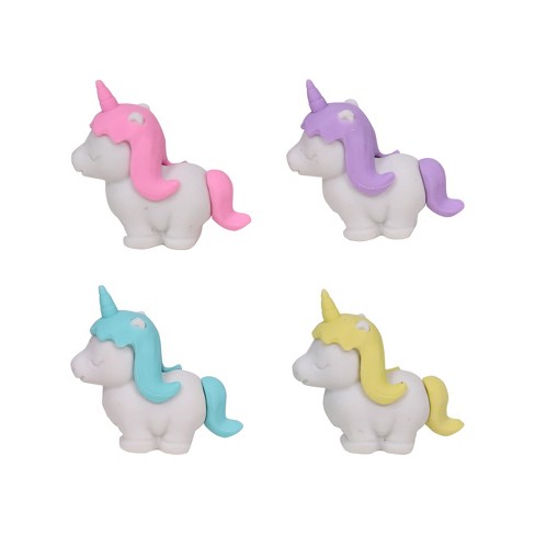 Unicorn Pencil Sharpener and Erasers for Kids, Small Manual Pencil  Sharpener for Classroom, Home, Cute Pencil Sharpener with 2 Unicorn Erasers  for