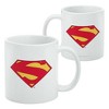 Superman New 52 Shield Logo Ceramic Coffee Mug, Novelty Gift Mugs for Coffee, Tea and Hot Drinks, 11oz, White - 2 of 4