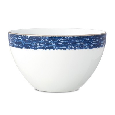 Blue and White Ceramic Cereal Bowls Set of 4